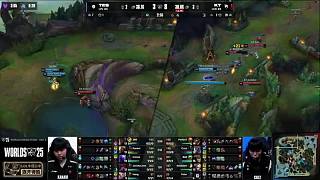 队长 Bdd ！ Bdd 的标志性Tsar在多次团队战中表现出色， KT Rolster 赢得了第一场比赛。